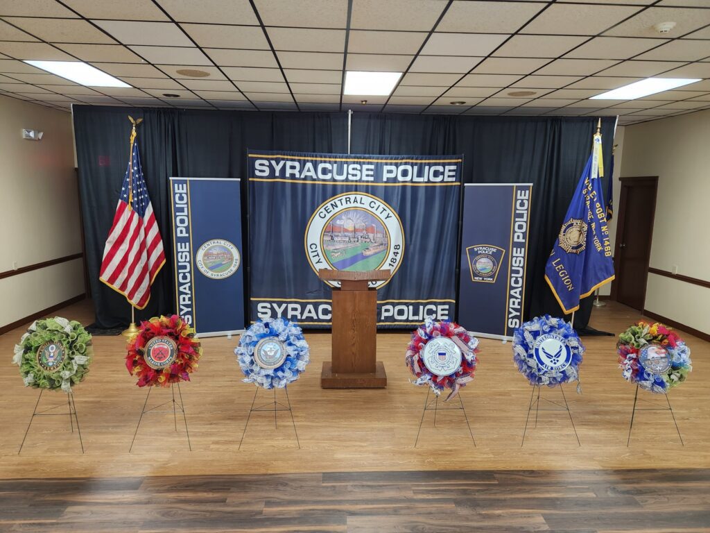 Syracuse Police Chiefs honor police veterans.